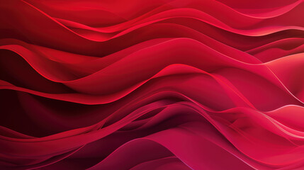 Fototapeta premium Dynamic Red Abstract Waves 