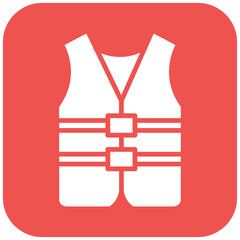 Life Jacket vector icon. Can be used for Ocean iconset.