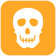 Skull vector icon. Can be used for Ocean iconset.