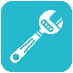 Wrench vector icon. Can be used for Manufacturing iconset.