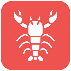 Lobster vector icon. Can be used for Oktoberfest iconset.