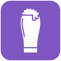Pint of Beer vector icon. Can be used for Oktoberfest iconset.