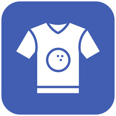 Bowling Shirt vector icon. Can be used for Bowling iconset.
