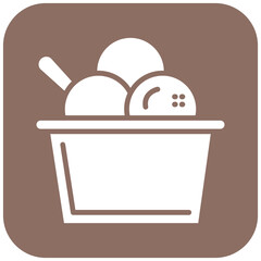 Ice Cream vector icon. Can be used for Beach Resort iconset.