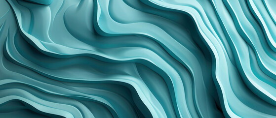 Obraz premium Blue white 3d gradient abstract curve wave wavy line background for creative bussines project or design backdrop texture
