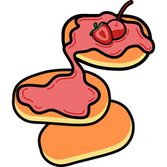 Pancake Illustration

