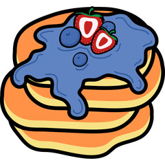 Pancake Illustration
