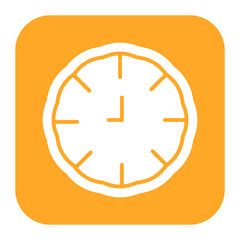 Clock vector icon. Can be used for Retro iconset.