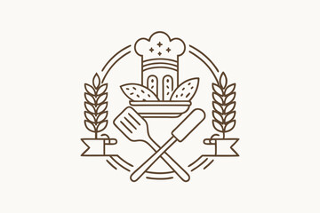 Bakery tools,  geraldic, logo K.eps