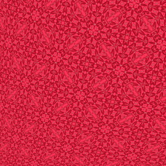 Dark Pink cerise color Mandala Flower ornament banner Textured background. Ornate illustration.