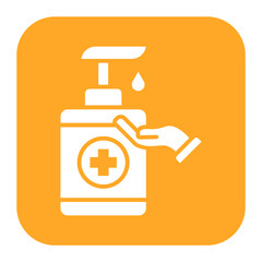 Hand Gel vector icon. Can be used for Spa iconset.