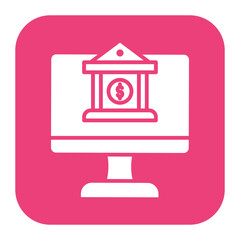 Internet Banking vector icon. Can be used for Business and Finance iconset.