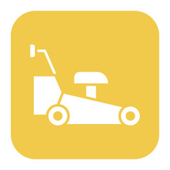 Lawn Mower vector icon. Can be used for Home Improvements iconset.
