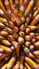 Pencil colors background 