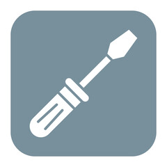 Screwdriver vector icon. Can be used for Home Improvements iconset.