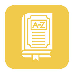 Dictionary vector icon. Can be used for Literature iconset.