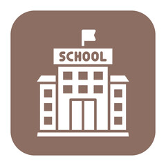 School vector icon. Can be used for Literature iconset.