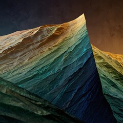 a series of glass panels with the colors of different colors.