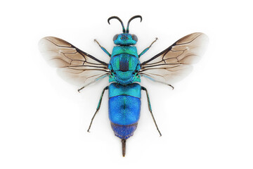 A beautiful cuckoo wasp specimen.