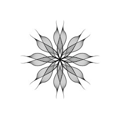 Abstract wave line art vector illustration design. Eps 10