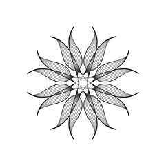 Abstract wave line art vector illustration design. Eps 10