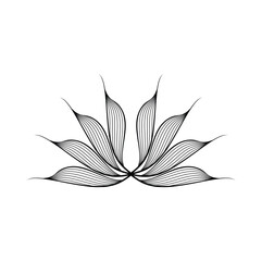 Abstract wave line art vector illustration design. Eps 10