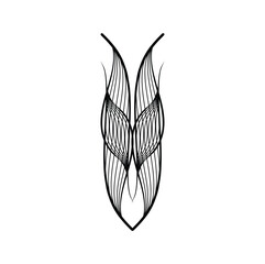 Abstract wave line art vector illustration design. Eps 10