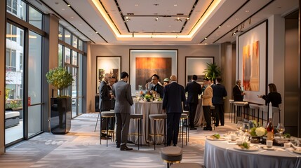 Sophisticated Wealth Management Firm Event with Networking Advisors and High Net Worth Individuals