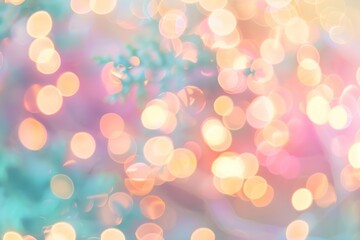 Soft bokeh lights with pastel colors