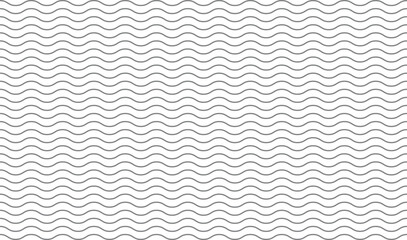 Pattern with wave lines grey horizontal