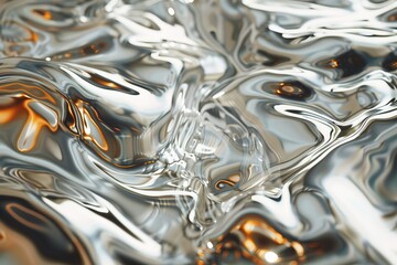 detailed texture of shimmering liquid metallic surface