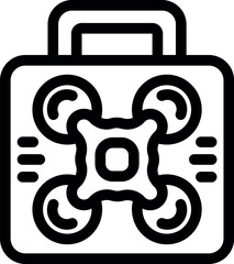 Drone carrying case for easy and safe transportation of your quadcopter