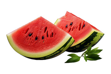 slice of watermelon isolated on white background