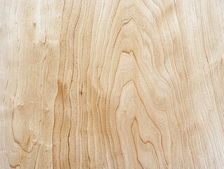 Naklejka premium Light-colored wood surface with natural grain patterns, ideal for backgrounds or design mockups.