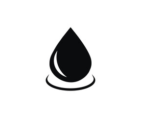 Fototapeta premium Water drop icon. Flat droplet vector design and illustration. 