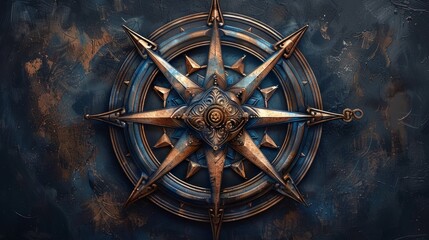 An Ornate Compass Guiding Us Through The Unknown. Generative AI