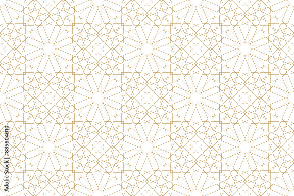 Wall mural Seamless geometric pattern in authentic arabian style.