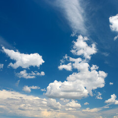 Clouds in the blue sky