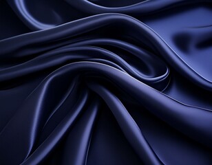 Obraz premium Luxurious gray silk fabric texture with elegant drapery folds