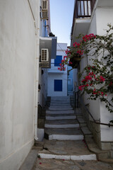 Fototapeta premium narrow street in the old town of island