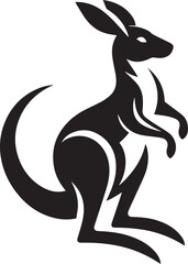 Kangaroo icon isolated on a white background. Kangaroo logo illustration.