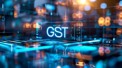 GST Hologram. Indian tax system