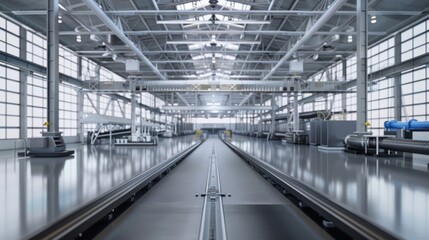 Obraz premium Industrial Factory Interior