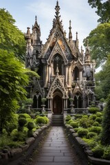 Collection of examples of more beautiful and moving architectures in European ce, generative IA