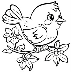 coloring page  vector  illustration 