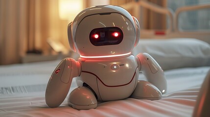 Fototapeta premium Companionship robots facilitating games efficient batteries in children's hospitals