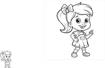coloring page  vector  illustration 