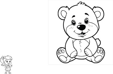 coloring page  vector  illustration 