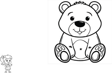 coloring page  vector  illustration 