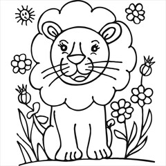 coloring page  vector  illustration 
